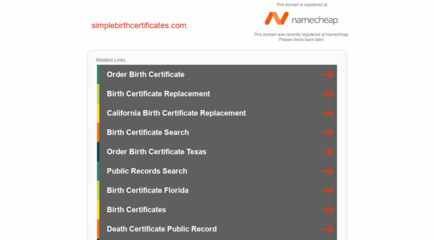 simplebirthcertificates.com