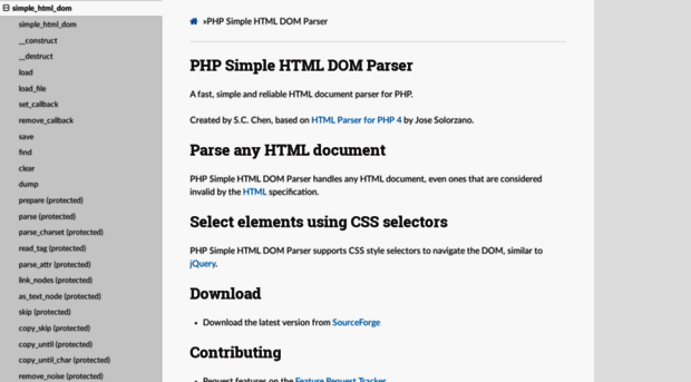simplehtmldom.sourceforge.io