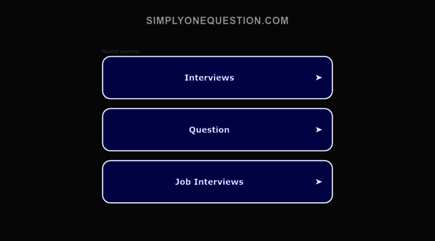 simplyonequestion.com