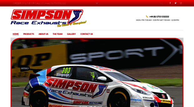 simpsonraceexhausts.com