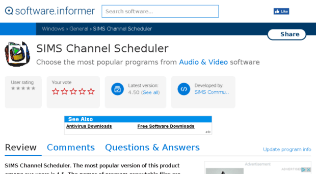 sims-channel-scheduler.software.informer.com