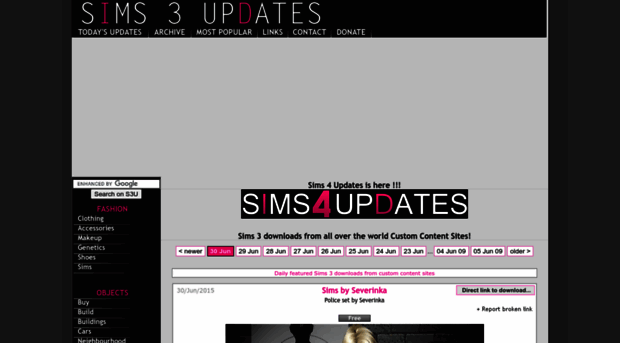 sims 3 updates net