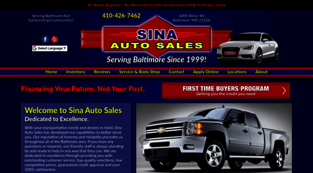 sinaautosales.com