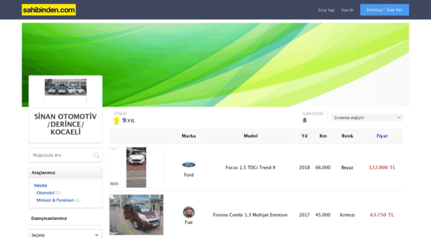 sinanotomotiv.sahibinden.com