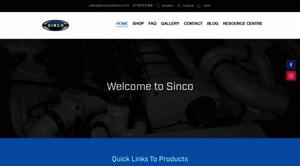 sincocustoms.com