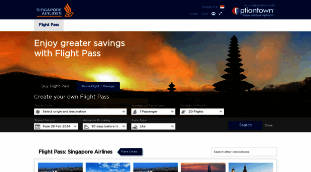 singaporeair.optiontown.com