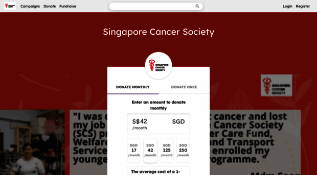 singaporecancersociety.give.asia