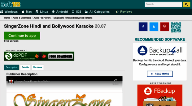 singerzone-bollywood-karaoke.soft112.com