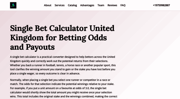 single-bet-calculator.uk