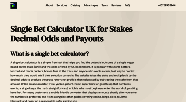 singlebetcalculator.uk