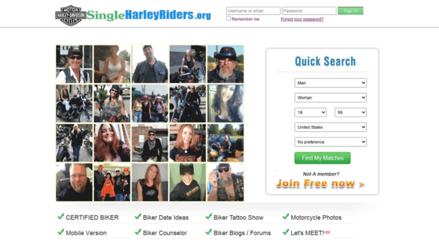 singleharleyriders.org