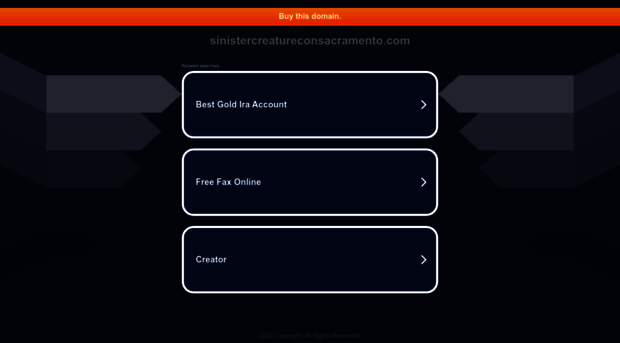 sinistercreatureconsacramento.com