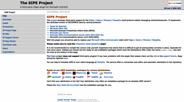 sipe.sourceforge.net