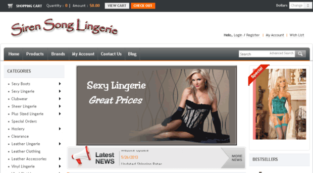 sirensonglingerie.com