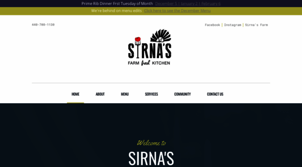 sirnaspizzeria.com