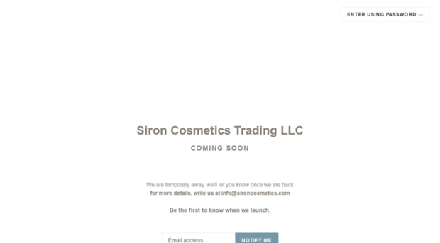 sironcosmetics.com