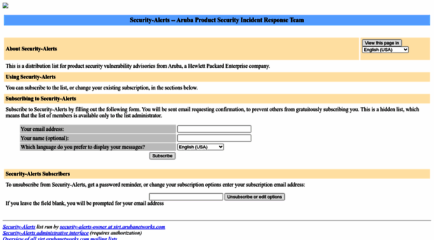 sirt.arubanetworks.com