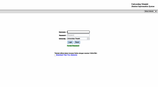sis.trisakti.ac.id