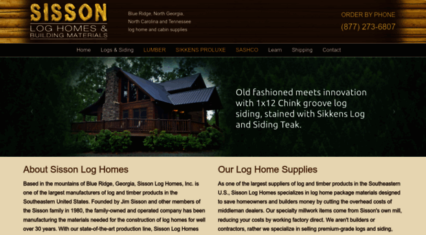 sissonloghomes.com