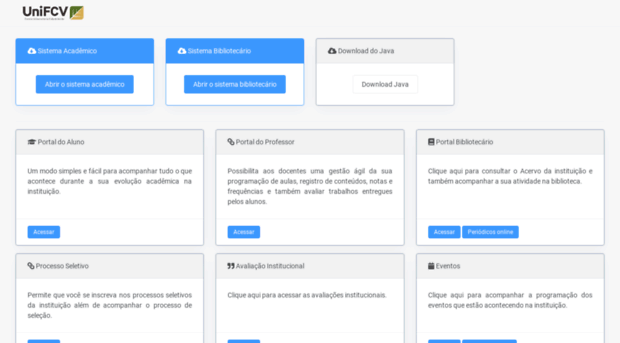 sistema.fcv.edu.br