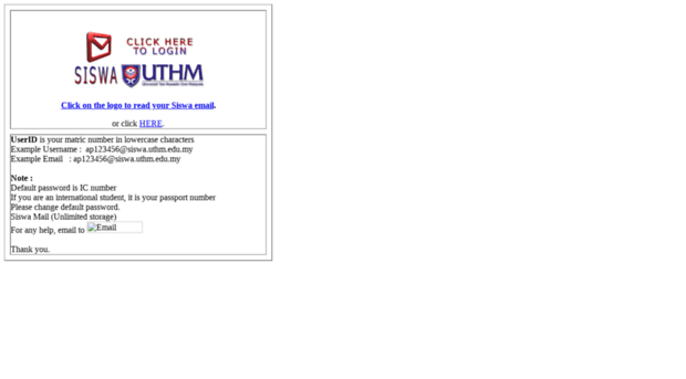 uthm email siswa