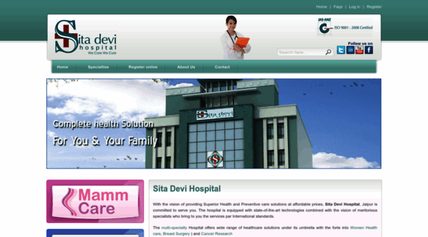 sitadevihospitals.com