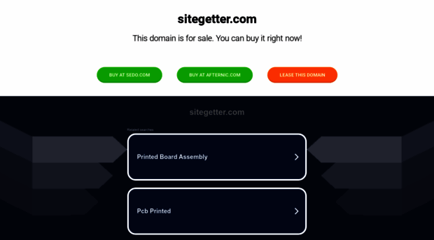 sitegetter.com