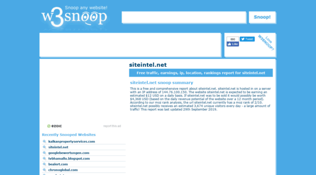 siteintel.net.w3snoop.com