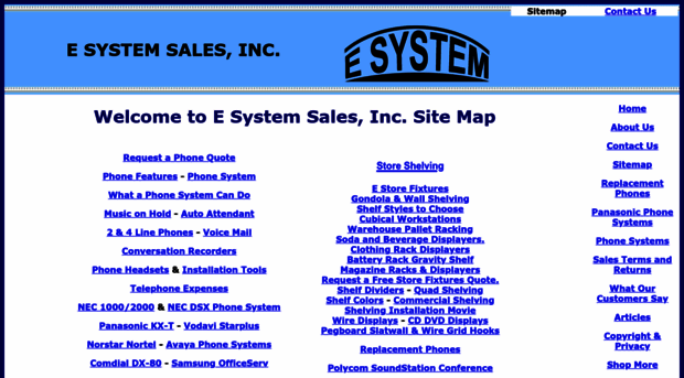 sitemap.esystemsalesinc.com