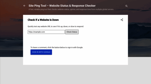 sitepingtool.blogspot.com