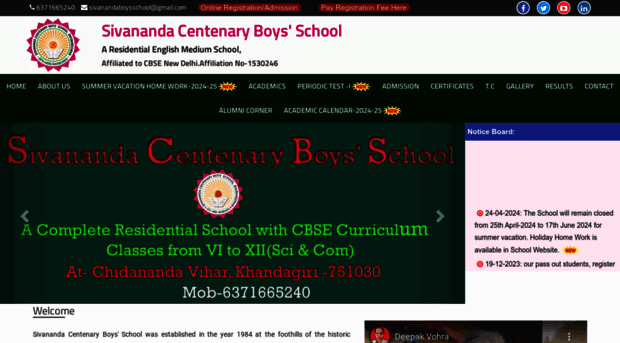 sivanandacbhschool.com