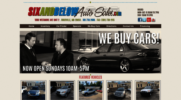 sixandbelowautosales.com