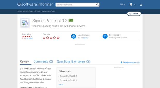 sixaxispairtool.software.informer.com