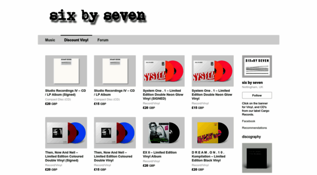 sixbyseven.bandcamp.com