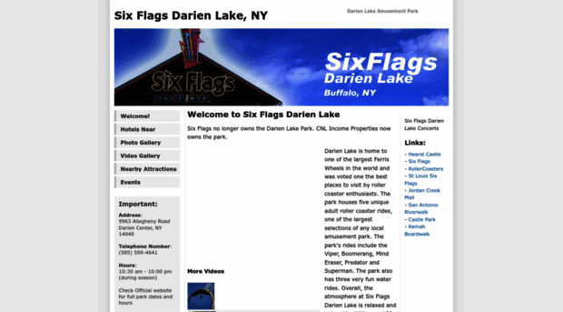 sixflagsdarienlake.us