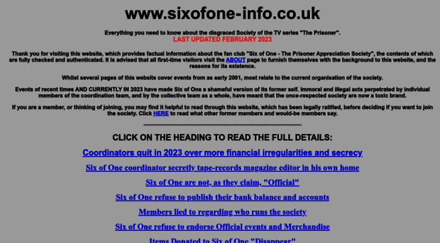 sixofone-info.co.uk