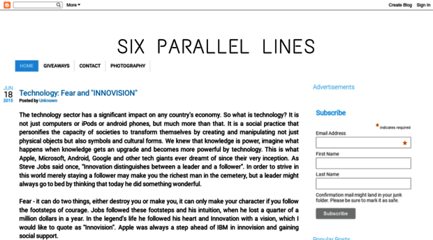 sixparallellines.com