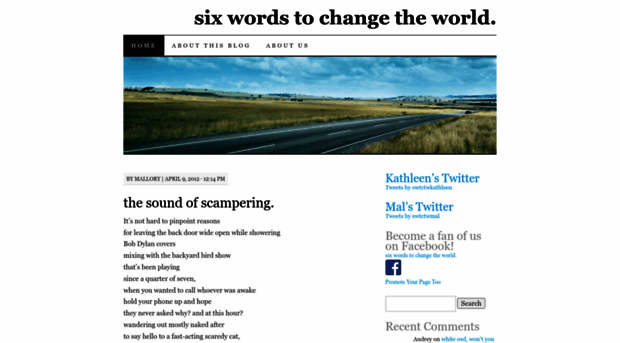 sixwordstochangetheworld.com