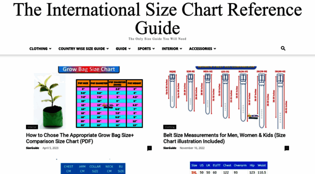 sizecharts.net