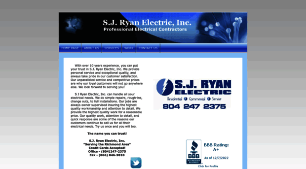 sjryanelectric.com