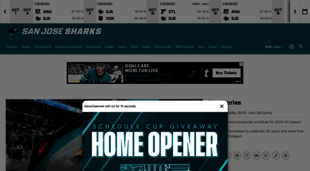 sjsharks.com