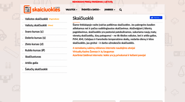 skaiciuokles.com