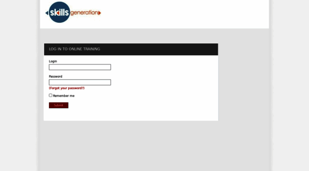 skillsgeneration.elearninglogin.com