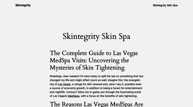 skintegrityskinspa.com