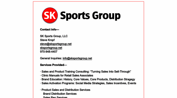 sksportsgroup.net