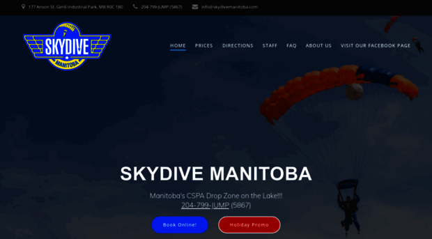 skydivemanitoba.com