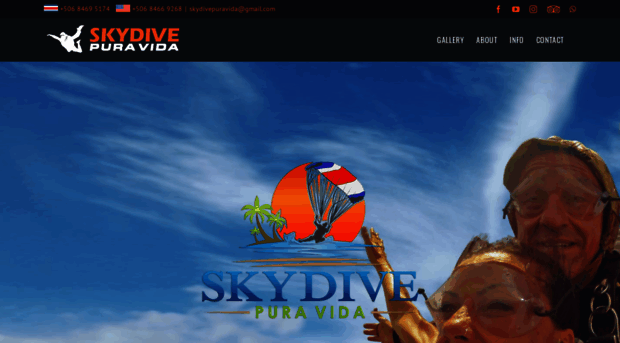 skydivepuravida.com