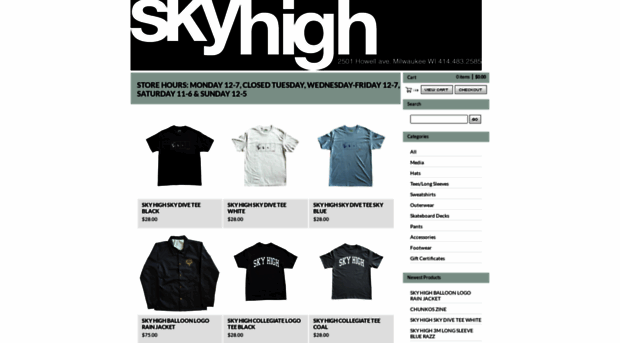 skyhighskateboardshop.com