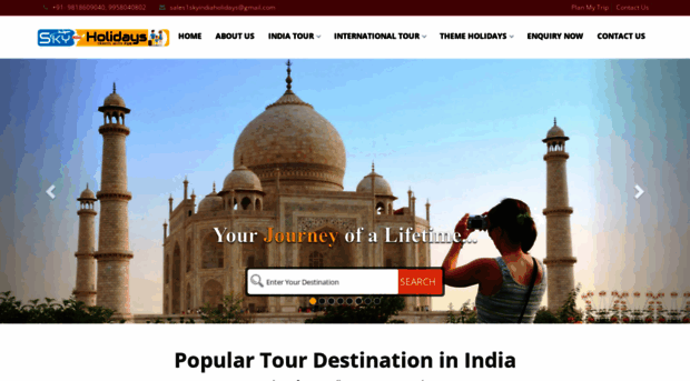 skyindiaholidays.com