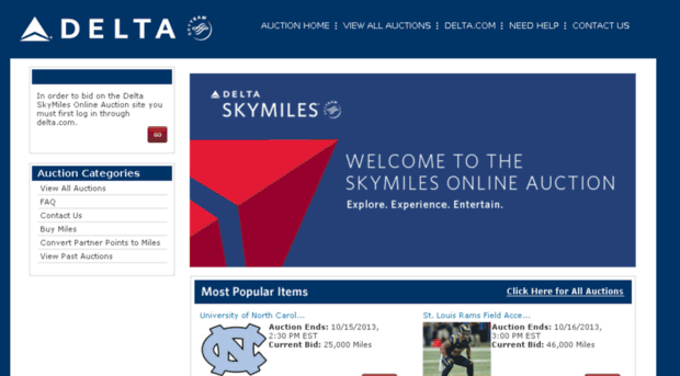 skymilesauction.com